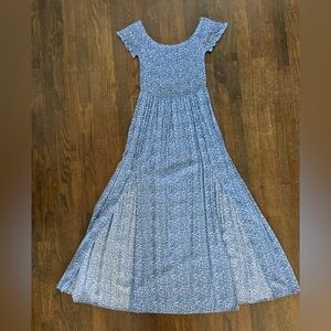 Blue Floral Maxi Dress